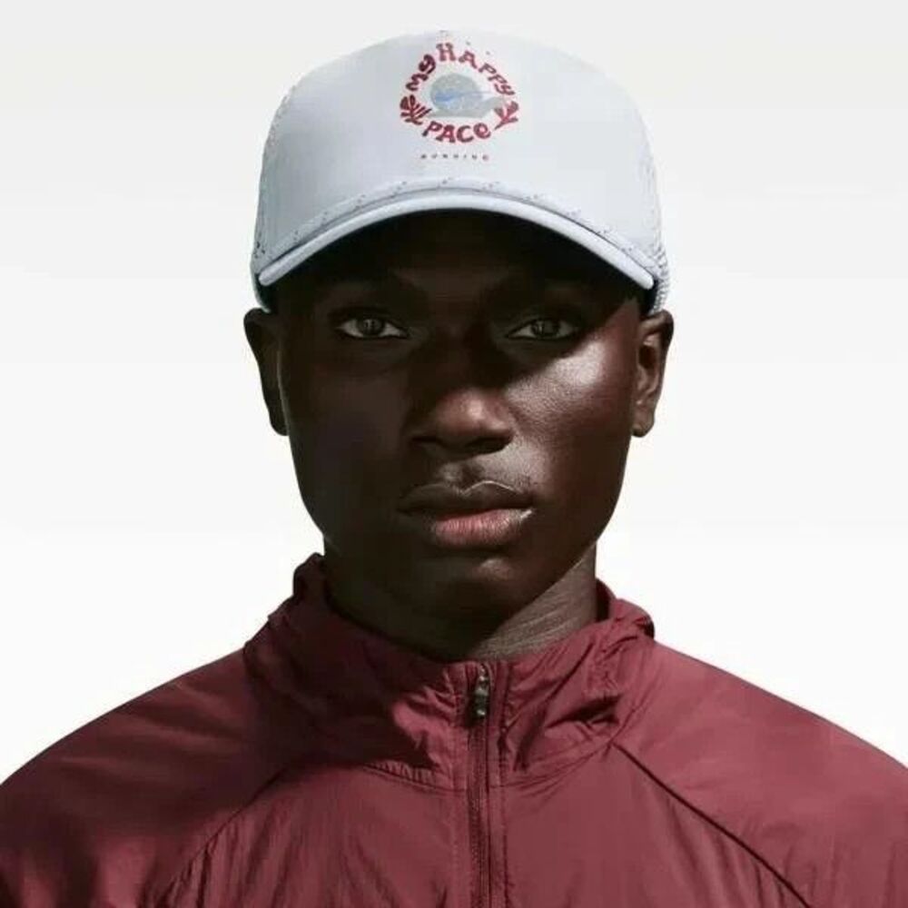 Nike Dri-Fit Unstructured Running Pro My Happy Pace Cap/Hat S/M II0797-043 NEW